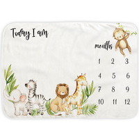 Nouveau-né photographie fond tissu serviette polaire couverture bébé jalon couverture