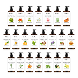 Aceite Corporal Hidratante <span class=keywords><strong>para</strong></span> Masajes de 500 ml de Marca Privada con Bomba Dosificadora, Aceite Orgánico Natural <span class=keywords><strong>para</strong></span> el Cuidado de la Piel Seca, Humectante Corporal, 22 Aromas - Product Image 1