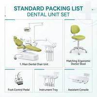 Unité dentaire intelligente professionnelle avec écran tactile de 10 pouces et fauteuil ergonomique à mémoire de forme pour une utilisation en clinique dentaire moderne