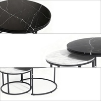 Ensemble de table basse et canapé pliables en fer et MDF modernes pour le bureau et la maison