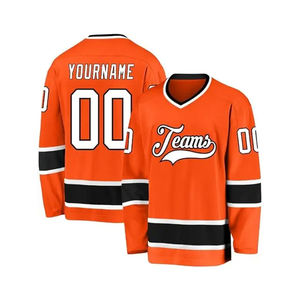 Maillot de hockey sur glace personnalisé OEM avec broderie et sublimation, maillot de hockey sur gazon professionnel avec nom d'équipe personnalisé - Product Image 4