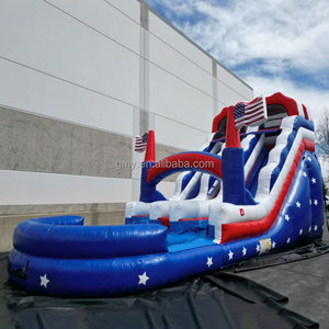 GMY Inflatables, Castillo Inflable con Bandera Americana, Tobogán Inflable para Piscina, Tobogán Acuático Inflable para Niños, Alquiler para Fiestas - Product Image 4
