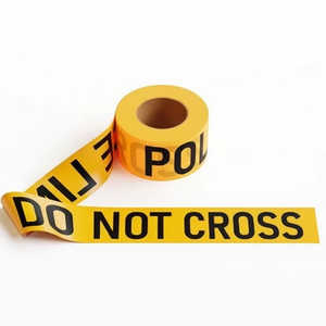 Ruban de marquage au sol de sécurité à bande de signalisation de danger en matériau PE résistant à l'usure à forte adhérence 70 mm x 100 m Ruban de précaution Ruban d'avertissement - Product Image 1