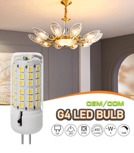 Bombillas LED G4 de 4W, las más vendidas, con temperatura de color ajustable (3CCT: 2700K, 4000K, 6000K), AC/DC12V, RA80 - Product Image 1