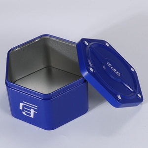 Boîte en étain irrégulière personnalisée avec impression et couvercle métallique peint, vente chaude SZM, fourniture directe usine - Product Image 1