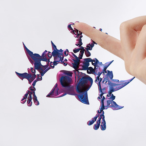 Ornement de chauve-souris imprimé en 3D qui brille dans le noir, figurine pendentif, jouet pour enfants qui brille dans le noir pour Halloween, modèle - Product Image 4