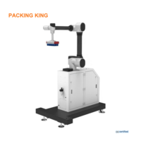Station de travail robotisée collaborative pour la palettisation, machine d'emballage automatique à levage électrique pour la logistique et la palettisation de cartons