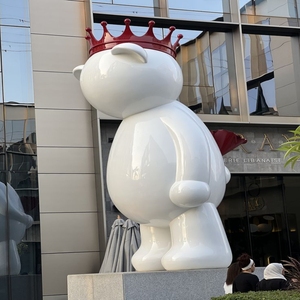 Scultura in Vetroresina Personalizzata di Grandi Dimensioni, Statua Esterna su Misura con <span class=keywords><strong>Immagine</strong></span> Cartoon, Statua in Resina Graffiti Pop Art - Product Image 4