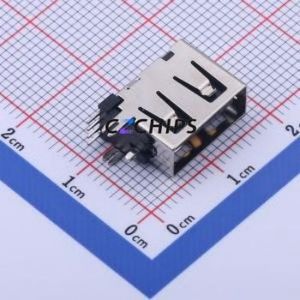 906-862A1026D10200 <b>USB</b> Connector Through hole Component (THT) Connector Type-<b>A</b> <b>USB</b> <b>2.0</b> Female Side Insert - Product Image 1