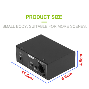 N-Âm Thanh MIC-1 Hot Bán Microphone Khuếch Đại 2 Kênh Microphone Khuếch Đại Cho Ghi Âm - Product Image 2