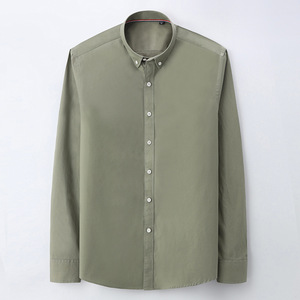 MS-89 <span class=keywords><strong>camicia</strong></span> da uomo in cotone leggero a maniche lunghe con risvolto a maniche lunghe Casual da uomo - Product Image 5