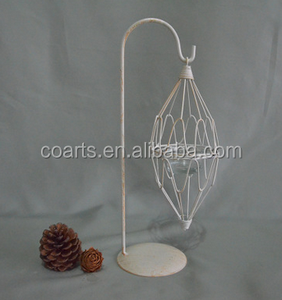 2016 hanging diamond metal candle holder tealight holder <b>small</b> <b>lantern</b> - Product Image 1