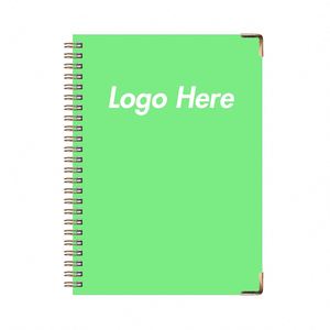 Cuaderno Espiral A5 Personalizado, 100 Hojas, Cierre con Banda Elástica, Esquinas Metálicas Protectoras, Planificador Financiero, Registro de Hábitos, Venta al Por Mayor - Product Image 1