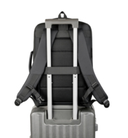Sac à dos pour ordinateur portable personnalisable en stock, résistant à l'eau, en polyester enduit de PU, léger, durable, pour le travail, les étudiants