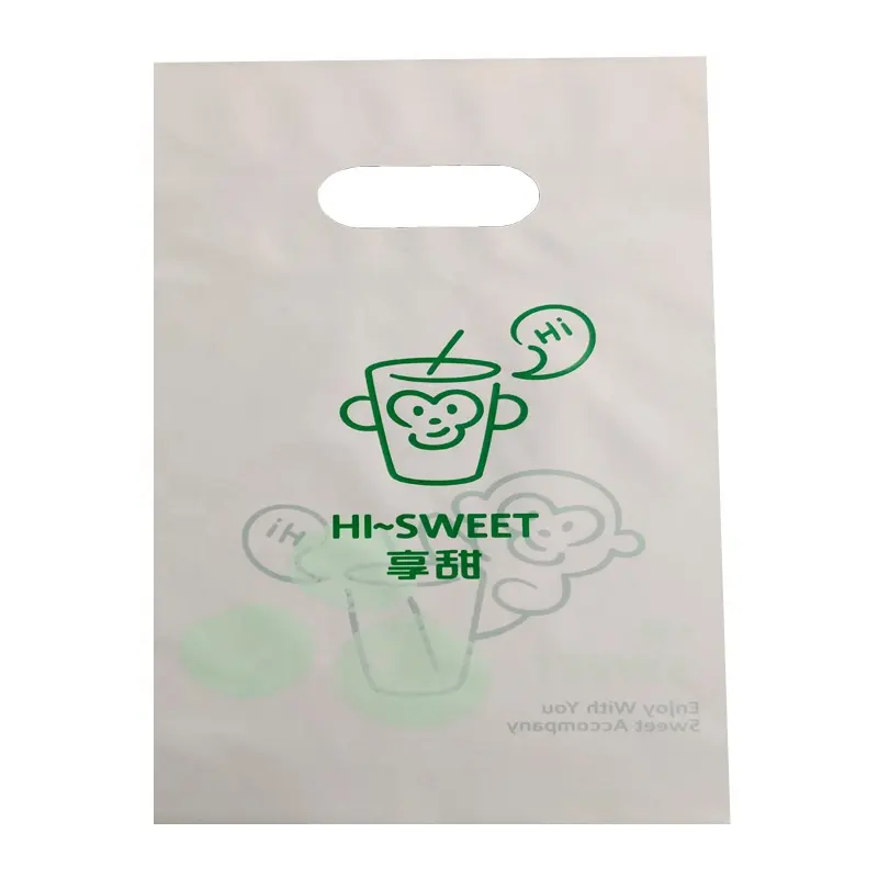 पूर्ण बायोडिग्रेडेबल दूध चाय बैग मकई स्टार्च पेय पोर्टेबल प्लास्टिक बैग अनुकूलित एकल कप डबल कप मोटी दूध चाय बैग