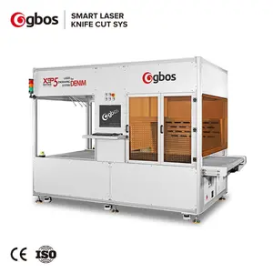 GBOS 600W hızlı Galvo CO2 Denim kot lazer gravür markalama hasarlı baskı kesme makinası