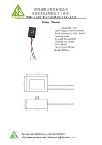 WK-1100I 220V max 100W được xây dựng trong MCU + TRIAC ROTARY Dimmer dẫn điều khiển tốc độ - Product Image 6
