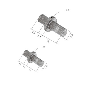 Base de pestillo CL225 M4 M5 M6, Eje inferior de puerta, Bisagra de resorte de acero al carbono galvanizado, Eje de bisagra de acero inoxidable - Product Image 1