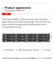 Komputer AI Deepseek xFusion 1U 2U 4U SAG Baru 2288H V7 dengan Xeon, GPU Khusus 10Gbps, CPU Intel, dan Server Rak NAS untuk Data AI