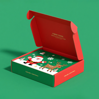 Cajas de Regalo Navideñas Personalizadas de Alta Gama con Forro de Esponja, Caja de Cartón Corrugado para Empaque de Regalos y Manualidades