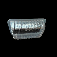 Barquette en plastique alimentaire en polystyrène scellable pour l'emballage de fruits frais et de viande congelée, blister jetable en PP