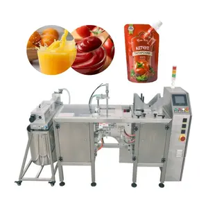 High Quality Linear Automatic Doypack Spout Pouch Raspberry Honey Packing Machine