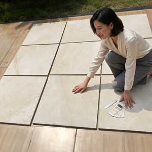 Baldosas para Estacionamiento de 400x400 / Porcelana Resistente de 600x600 300x600 300x300 600x900, Baldosas de Cerámica para Exteriores Antideslizantes R11 - Product Image 1