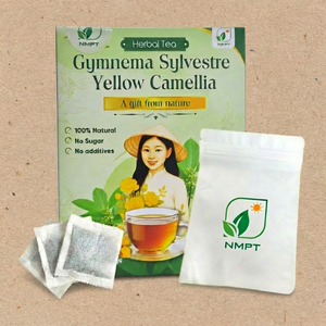 Cold-Dried Process Gymnema Sylvestre Herbal <b>Tea</b> with Yellow Camellia Bags for Energy and Wellness Wholesale Supply - Product Image 1