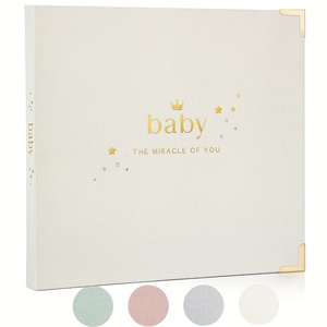 Álbum <span class=keywords><strong>de</strong></span> Fotos <span class=keywords><strong>de</strong></span> Lino para Bebé, <span class=keywords><strong>Libro</strong></span> <span class=keywords><strong>de</strong></span> Recuerdos, Regalo para Baby Shower, Revelación <span class=keywords><strong>de</strong></span> Género - Product Image 3
