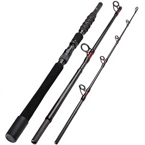 Caña de Pescar de Fibra de Carbono de 3 Secciones, Caña de Pescar Portátil para Pesca de Cimuelo en el Océano, Personalizada OEM - Product Image 4