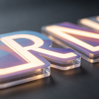 Lettres rétroéclairées LED personnalisées imprimées UV, étanches IP65, enseigne lumineuse 3D pour devanture de magasin, logo d'entreprise extérieur