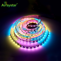 Bande numérique LED haute densité Magic RGBW LED UCS2904B IC DC12V/24V 60 LEDs/m LED Strip Light