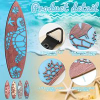202405 planche de surf décoration murale grande planche de surf suspendu signe été hawaïen Tropical Surf planches décor pour mur fête plage Art
