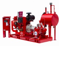 Pompe à incendie horizontale à division verticale certifiée UL/FM, 750 gpm, en fonte avec moteur diesel basse pression