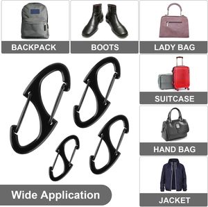 Attaches de fermeture éclair antivol, verrous de fermeture éclair pour sacs à dos, mousquetons à ressort double face, dissuasifs contre le vol pour bagages - Product Image 5