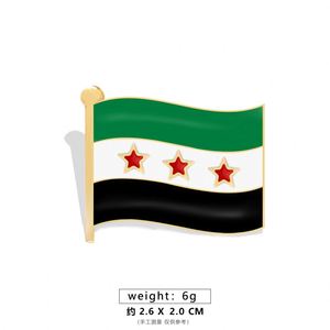 Creative Syrian Flag Brooch New Design Metal Enamel Badge Clothing Accessories Syrian <b>Map</b> Pin Badge Commemorative Gift - Product Image 5