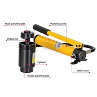 Outil hydraulique portable à vente chaude, ouvre-plaque métallique manuel de 16 à 51 mm, poinçon et perceuse à trous, outil de réparation SYK-8A/8B