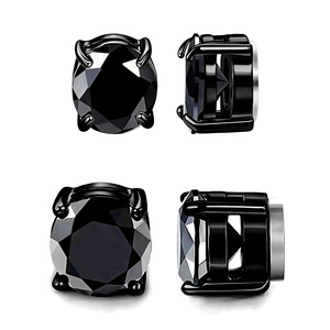 Stainless Steel Zircon <strong>Claws</strong> Magnetic Suction <strong>Earrings</strong> for Men Women Ear Clips Wholesale Simple Wear Damaging Ears - Product Image 4