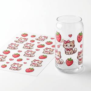 Pegatinas de Transferencia UV DTF, Calcomanías 3D en Relieve Resistentes al Agua <span class=keywords><strong>para</strong></span> Vasos, Venta al Por Mayor de Fábrica - Product Image 4