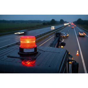Lámpara de Advertencia Cilíndrica Roja MS-1106 con 6 LED de Alta Potencia para Iluminación Exterior de Automóviles - Product Image 3
