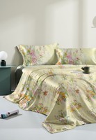 Ensemble de draps et taies d'oreiller en coton peigné premium 300TC, certifié ISO9001 et audité BSCI, 3 pièces, taille Queen, Cloudland