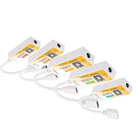 Contrôleur de variateur d'intensité pour bande LED mini COXO SP521E-SP525E WiFi RF compatible Alexa Google Assistant, 2 canaux, portée 30M, garantie 2 ans