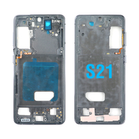 Casing Pengganti Frame Tengah untuk Samsung Galaxy S21 S21 Plus S21 Ultra LCD dengan Tombol Samping dan Housing Belakang Ponsel