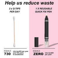 Offre Spéciale réutilisable Quick Fix lèvre Eyeliner sourcil cosmétique maquillage gomme dissolvant stylo correcteur stylo