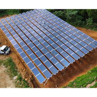 Nouvelle conception de système d'installation de ferme solaire hors réseau, application au sol, modules photovoltaïques encadrés, structure de montage de panneaux solaires, supports