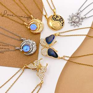 Collana con Design Sole e <span class=keywords><strong>Luna</strong></span>, Collana Magnetica Luminescente Giorno e Notte per Coppie - Product Image 3