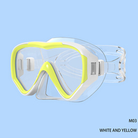 Lunettes de natation imperméables confortables pour adultes unisexes, équipement de plongée grand angle avec masque de plongée confortable