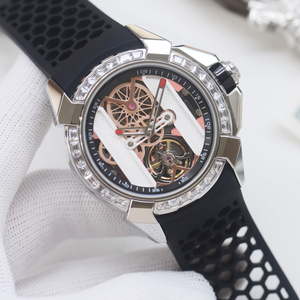 Luxury Mechanical <strong>Watch</strong> for Men Diamond Bezel <strong>Skeleton</strong> Functional Dial Sports <strong>Watch</strong> with Box - Product Image 3