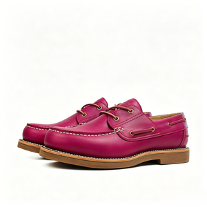 Chaussures bateau pour hommes en cuir véritable, cousues Goodyear, <span class=keywords><strong>style</strong></span> classique, mocassins à enfiler, OEM ODM, logo personnalisé, fabrication en usine - Product Image 1