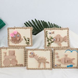 Puzzle 3D d'animaux en bois fait main, à peindre soi-même, cadeaux pour la maternelle, interaction parent-enfant, jouet éducatif - Product Image 1